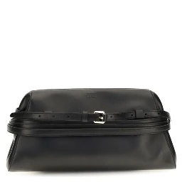 Black Goatskin Clutch Bag