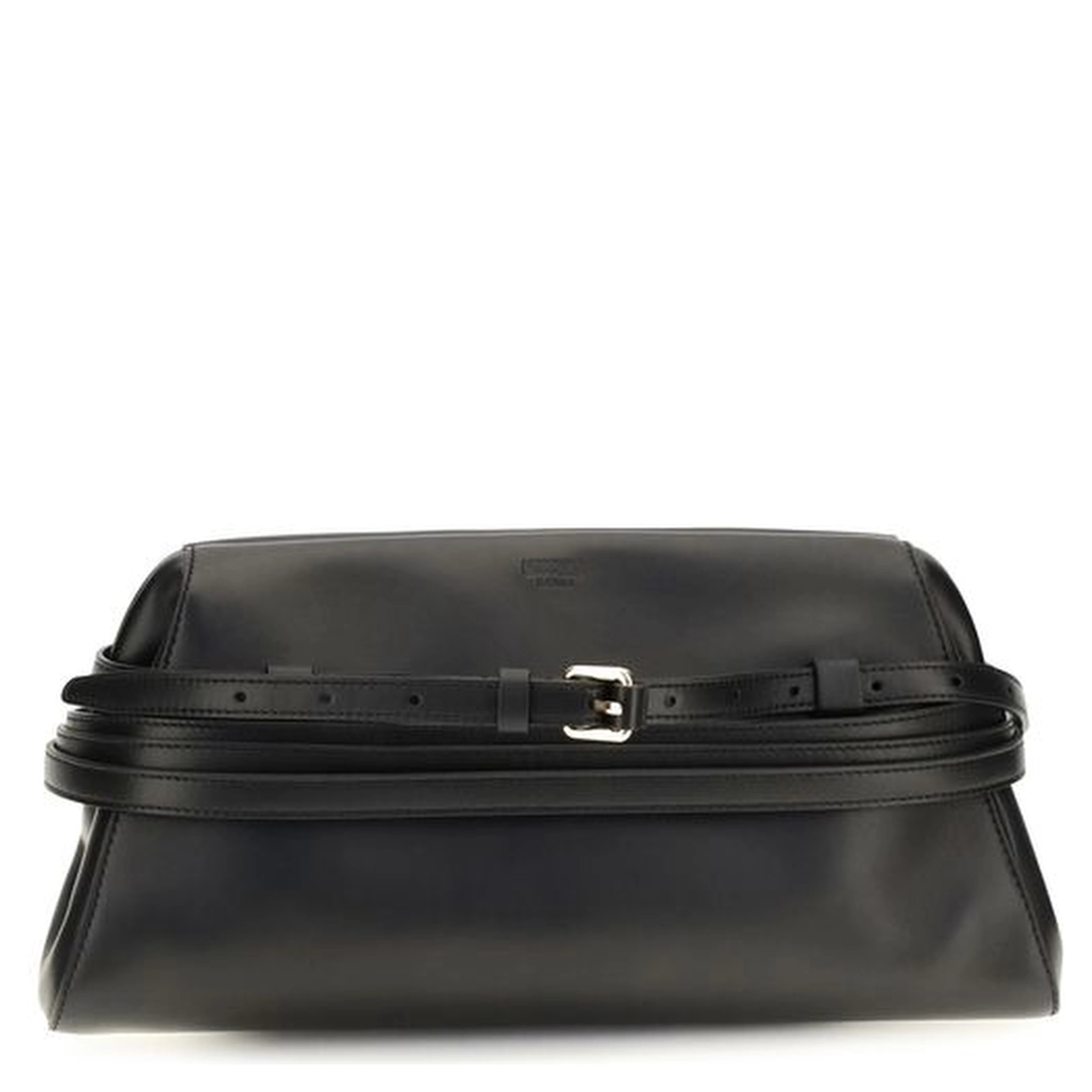 Black Goatskin Clutch Bag
