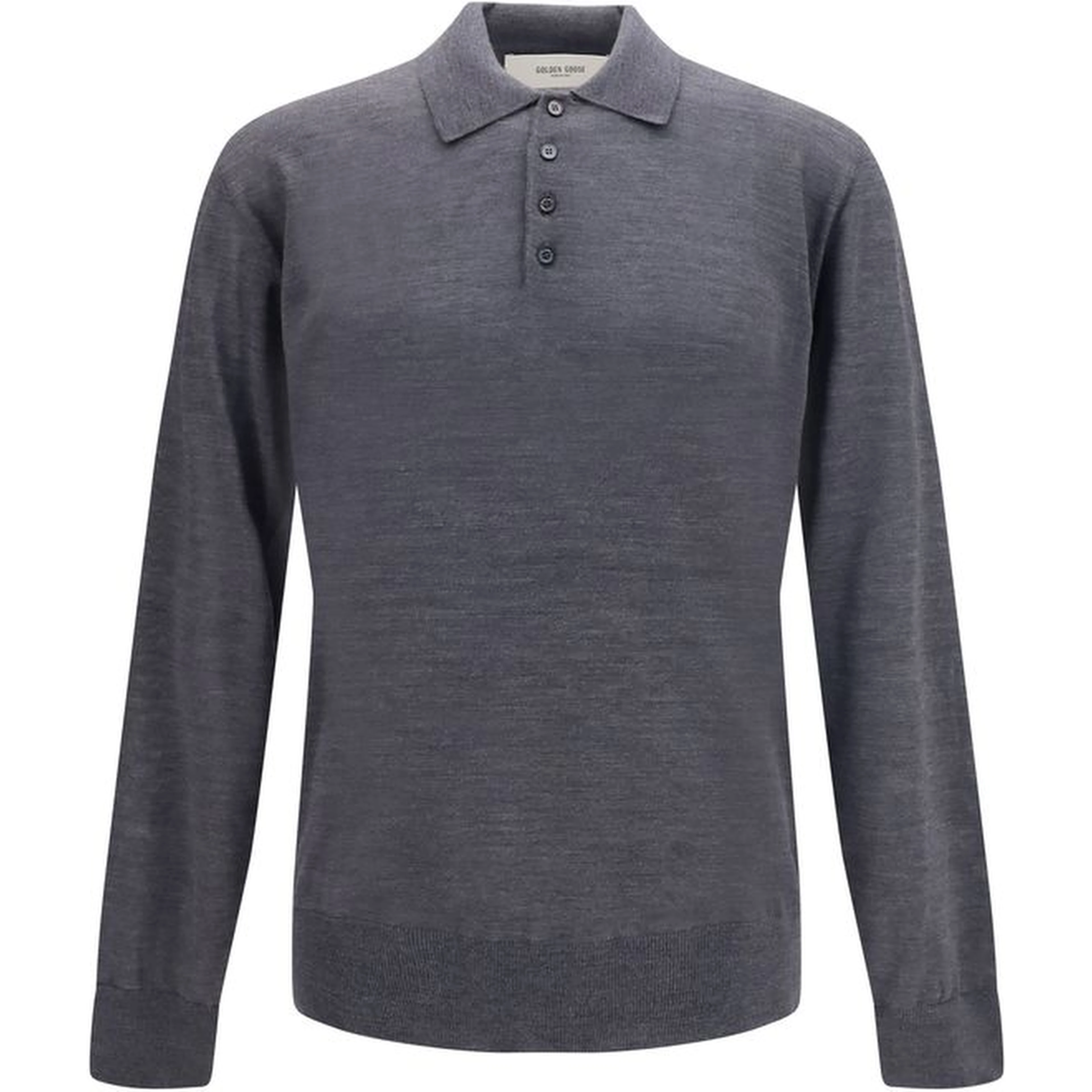 Gray Wool Oves Aries Polo Shirt