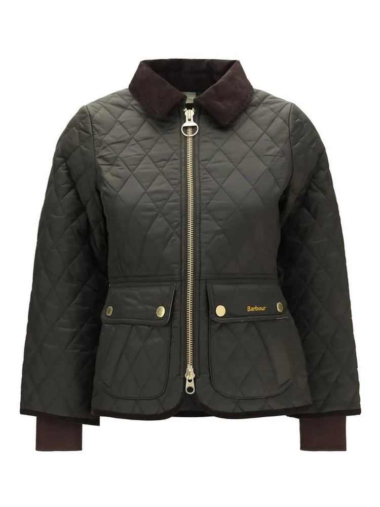 Bicolor Polyamide Full-Length Jacket
