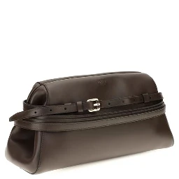 Brown Goatskin Clutch Bag