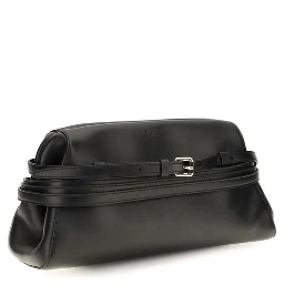 Black Goatskin Clutch Bag