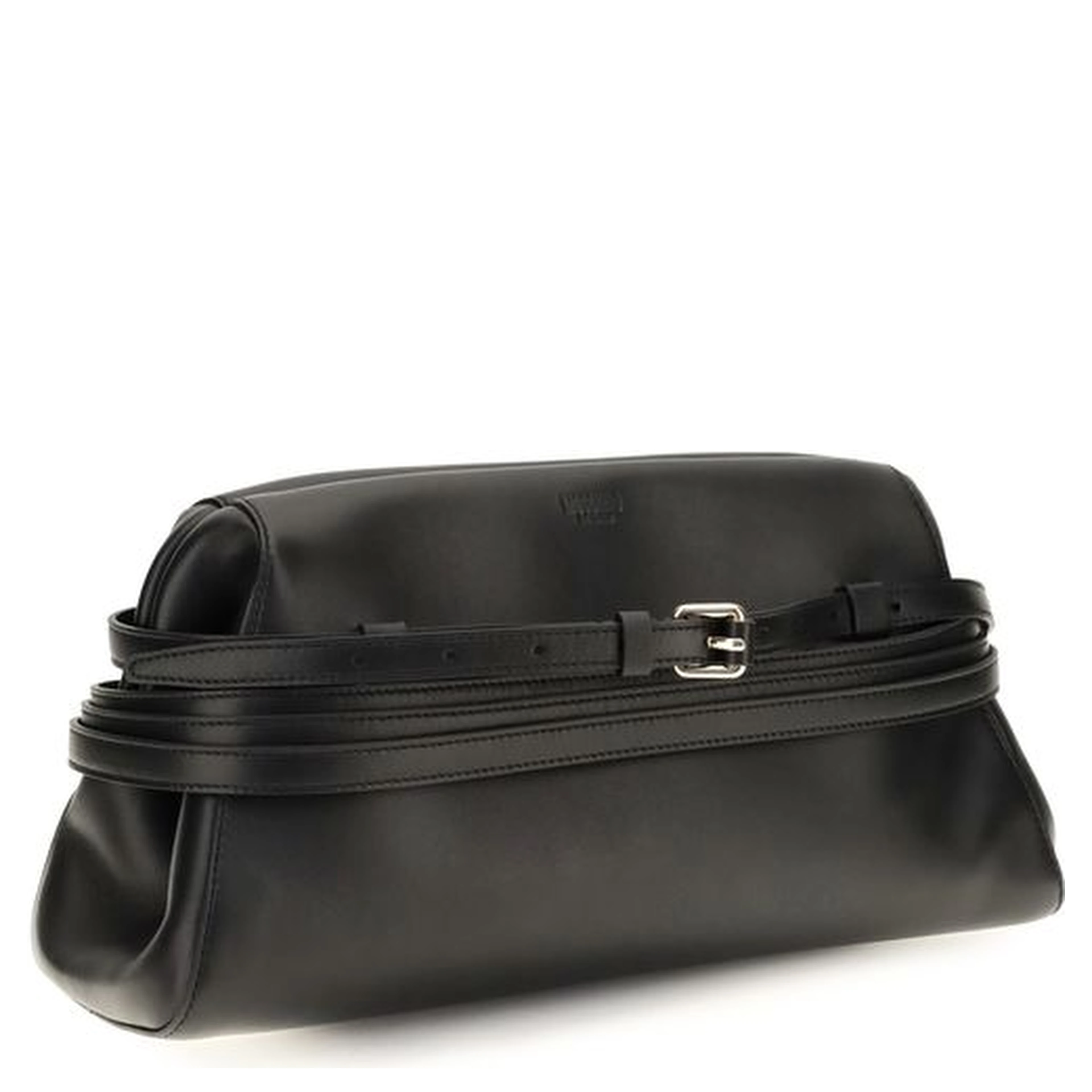 Black Goatskin Clutch Bag