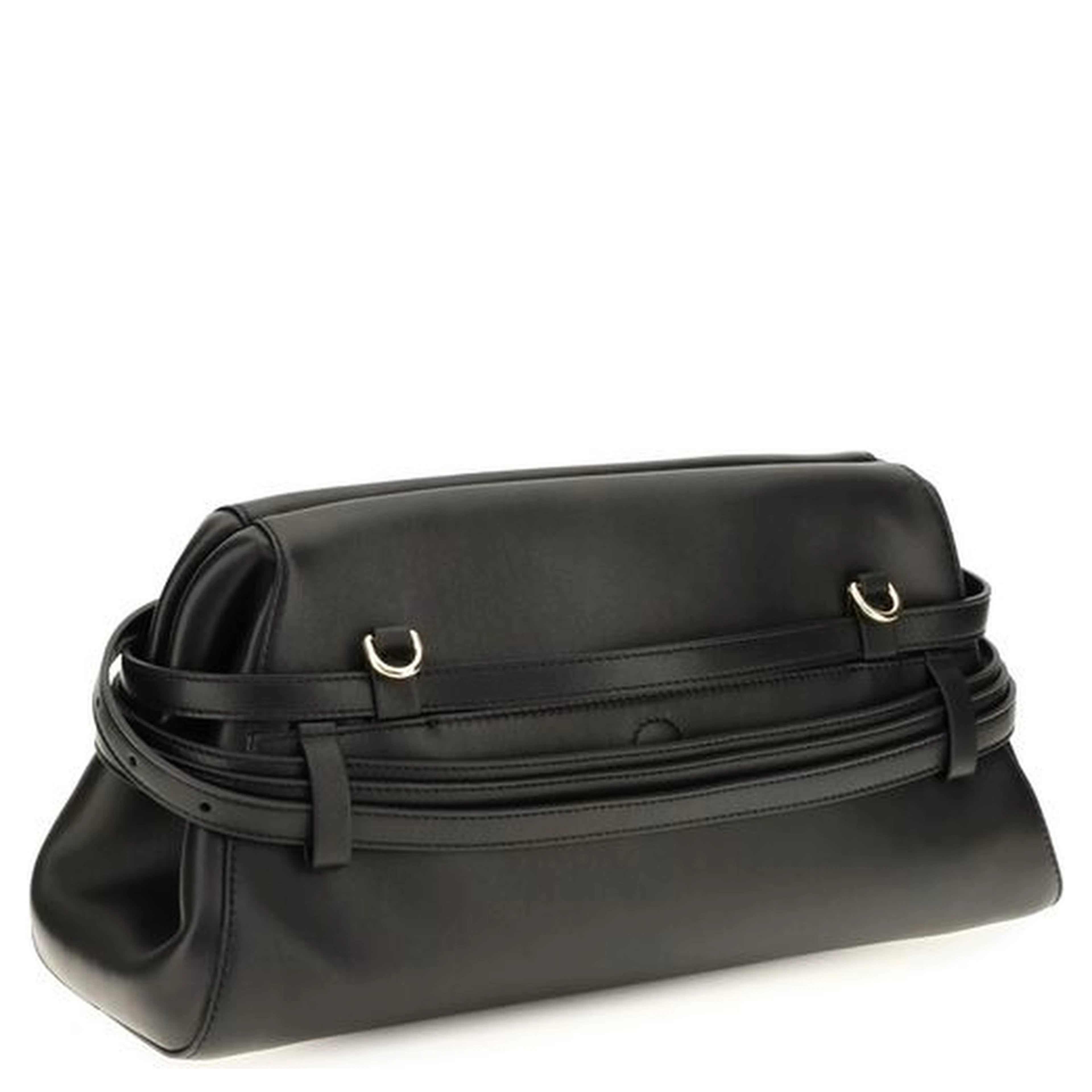 Black Goatskin Clutch Bag