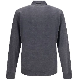 Gray Wool Oves Aries Polo Shirt
