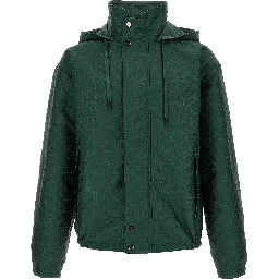 Bicolor Cotton Shell Jacket