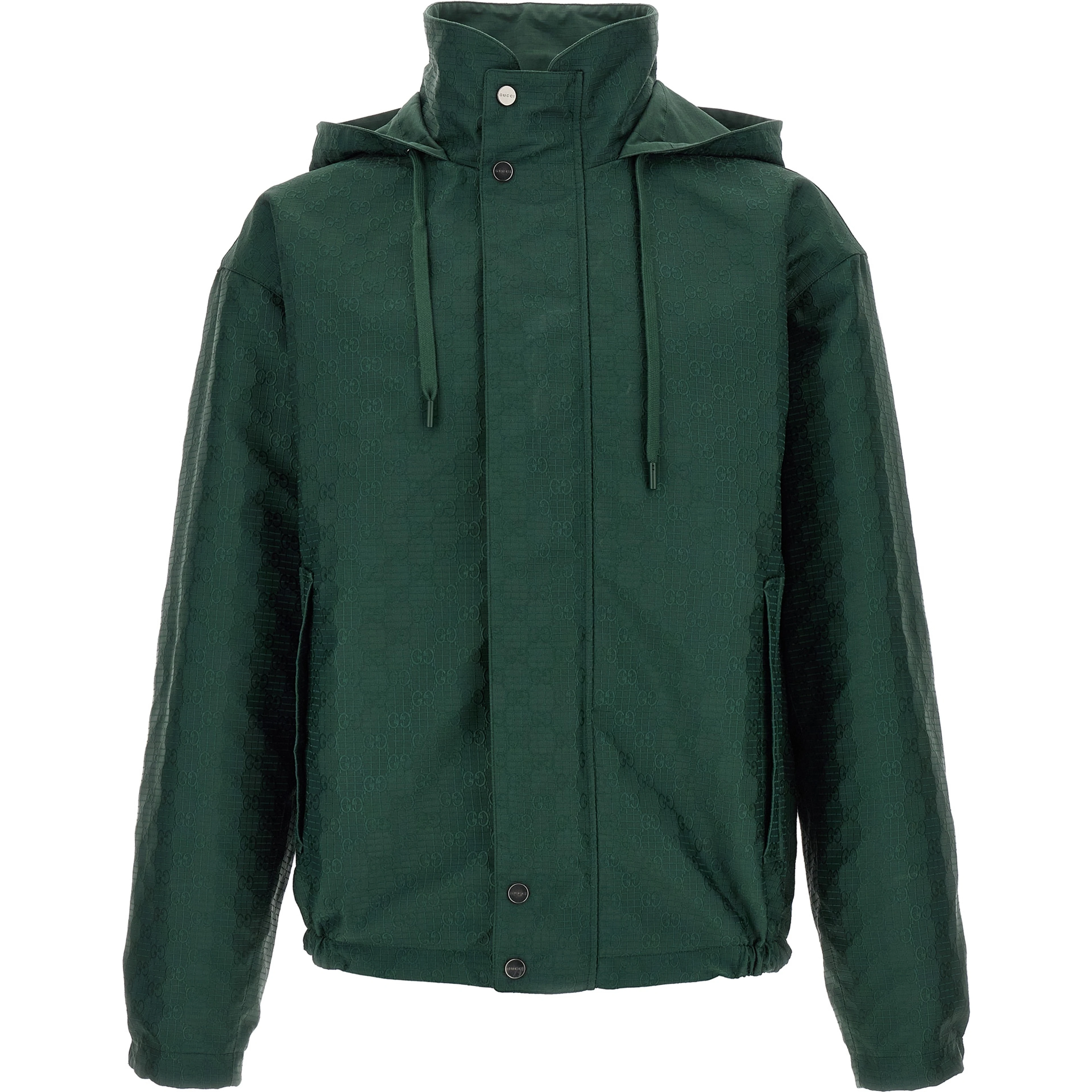 Bicolor Cotton Shell Jacket