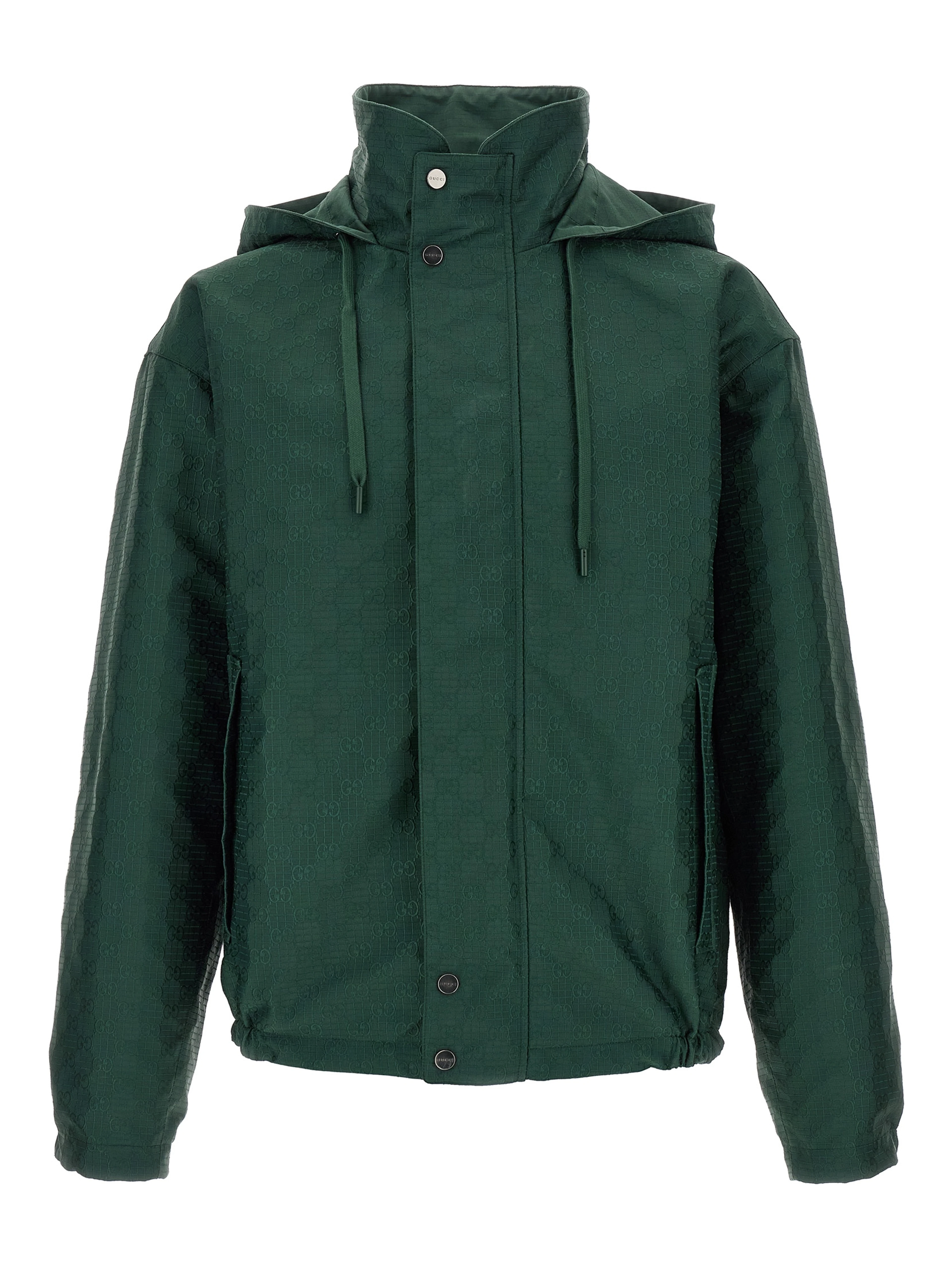 Bicolor Cotton Shell Jacket