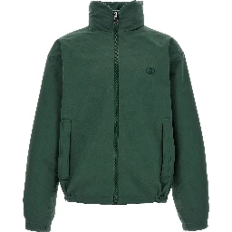 Bicolor Cotton Shell Jacket