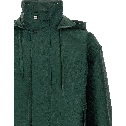 Bicolor Cotton Shell Jacket