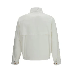 White Cotton Full-Length Jacket