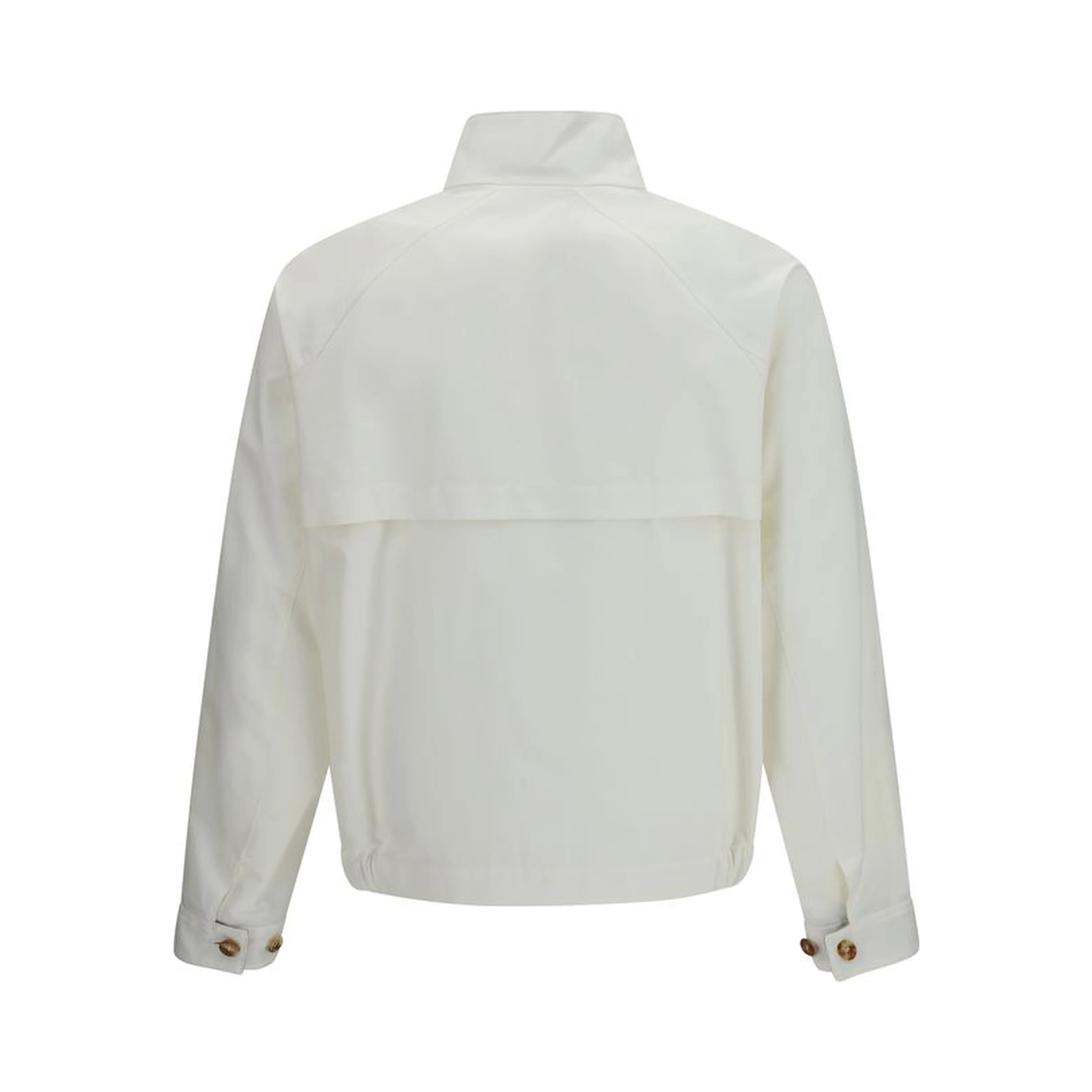 White Cotton Full-Length Jacket
