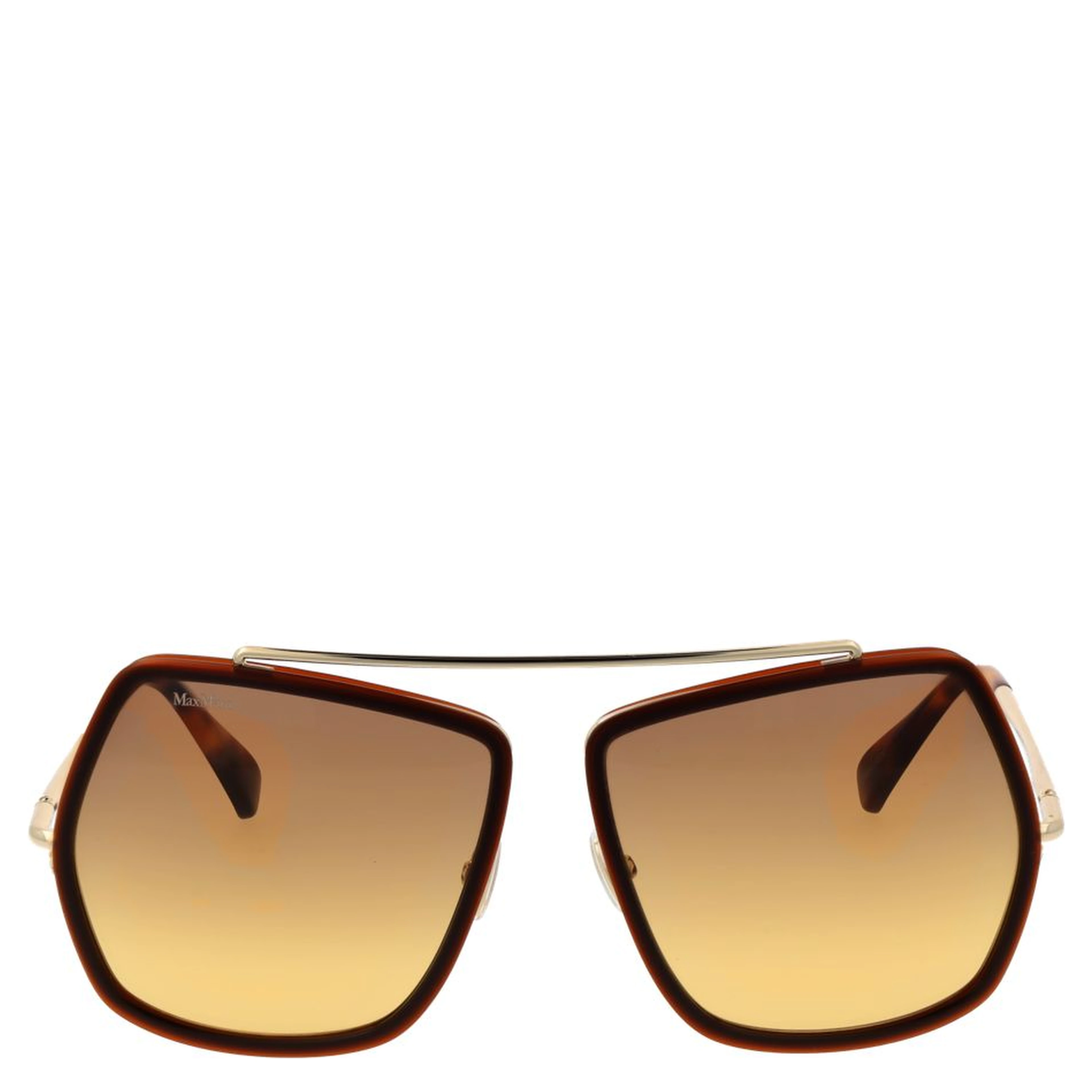Brown Metal Sunglasses