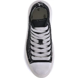 Black Polyethylene High Top Sneakers
