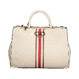Beige Polyethylene Handbag