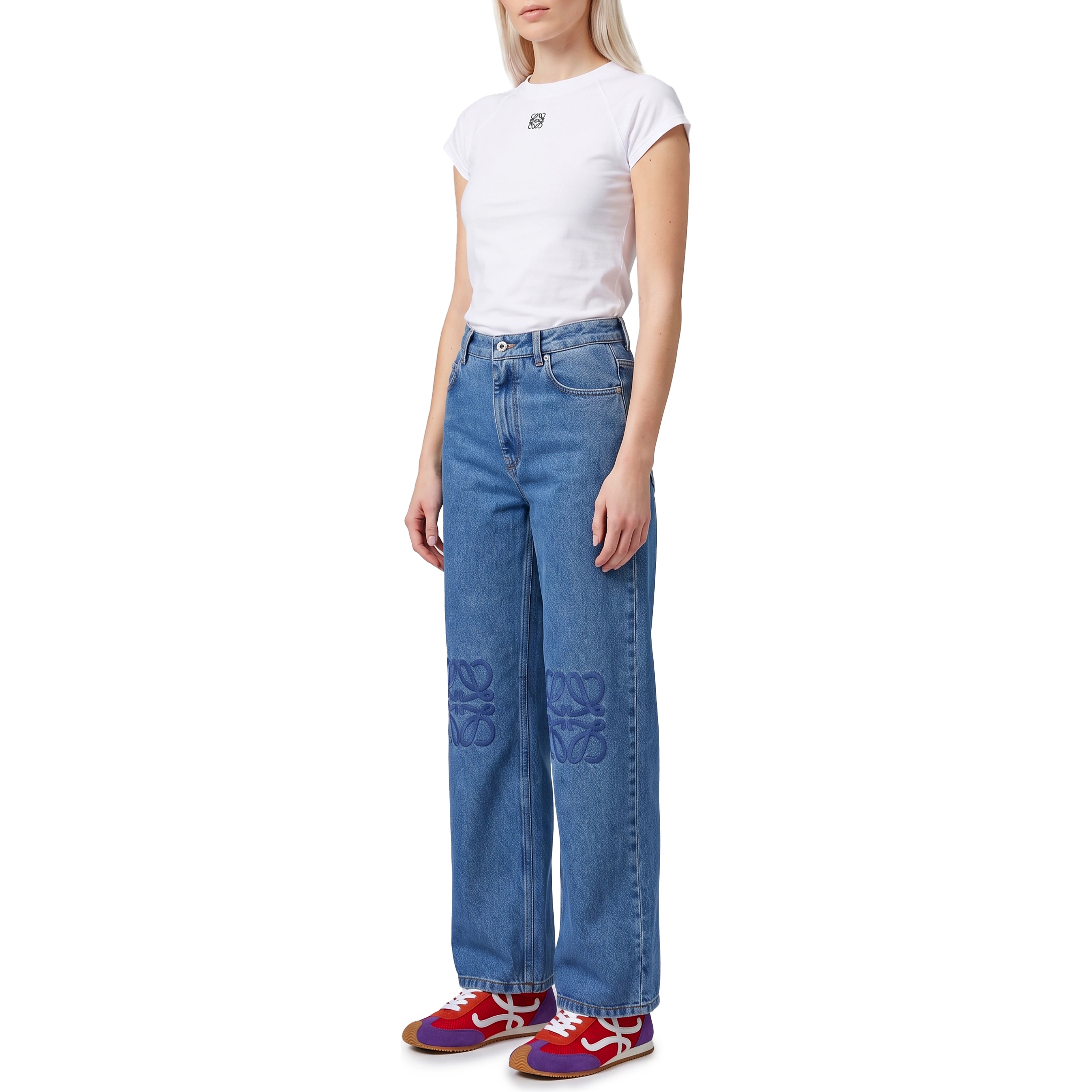 Anagram baggy jeans in denim