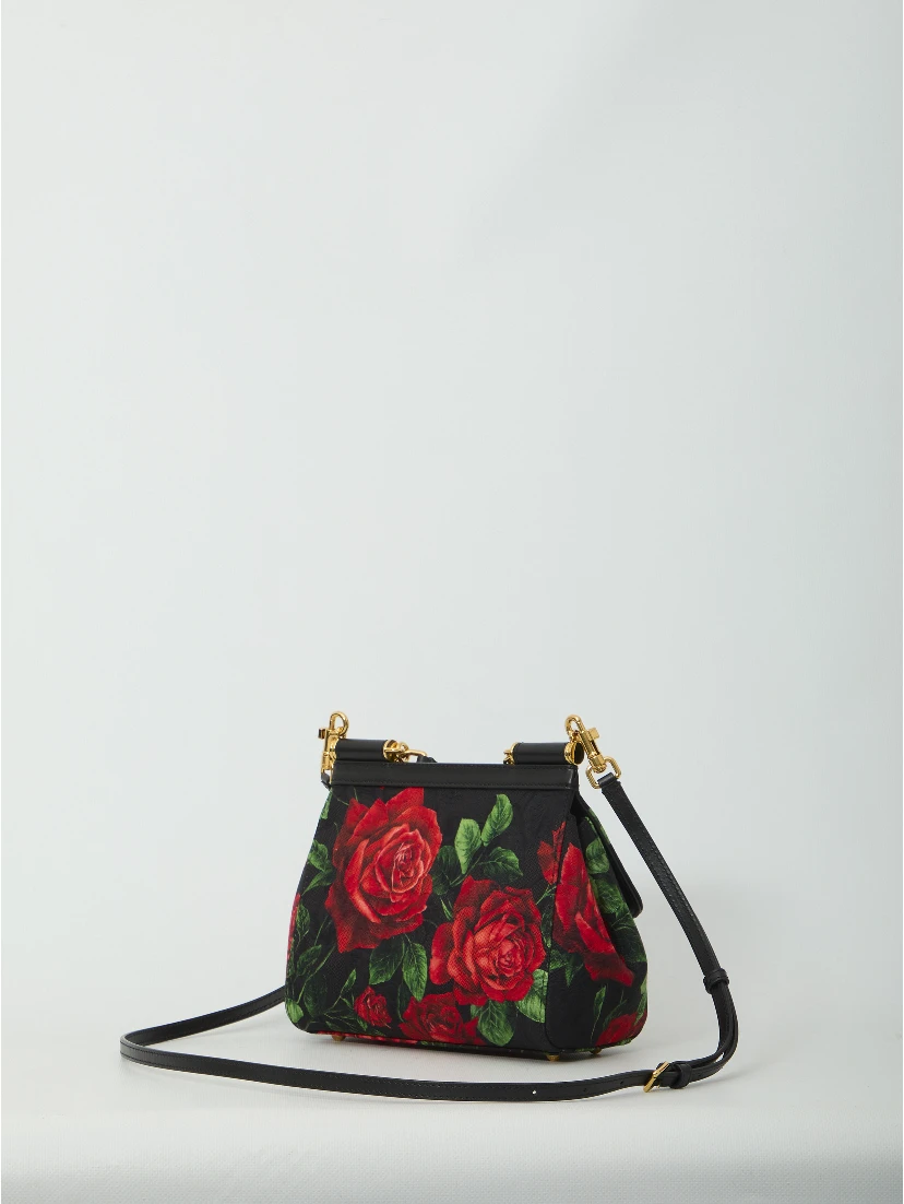 Small Sicily handbag in Red Rose