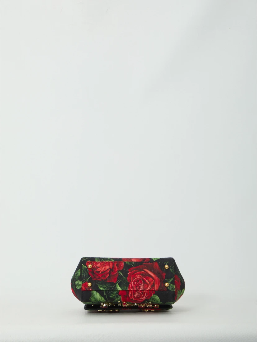 Small Sicily handbag in Red Rose