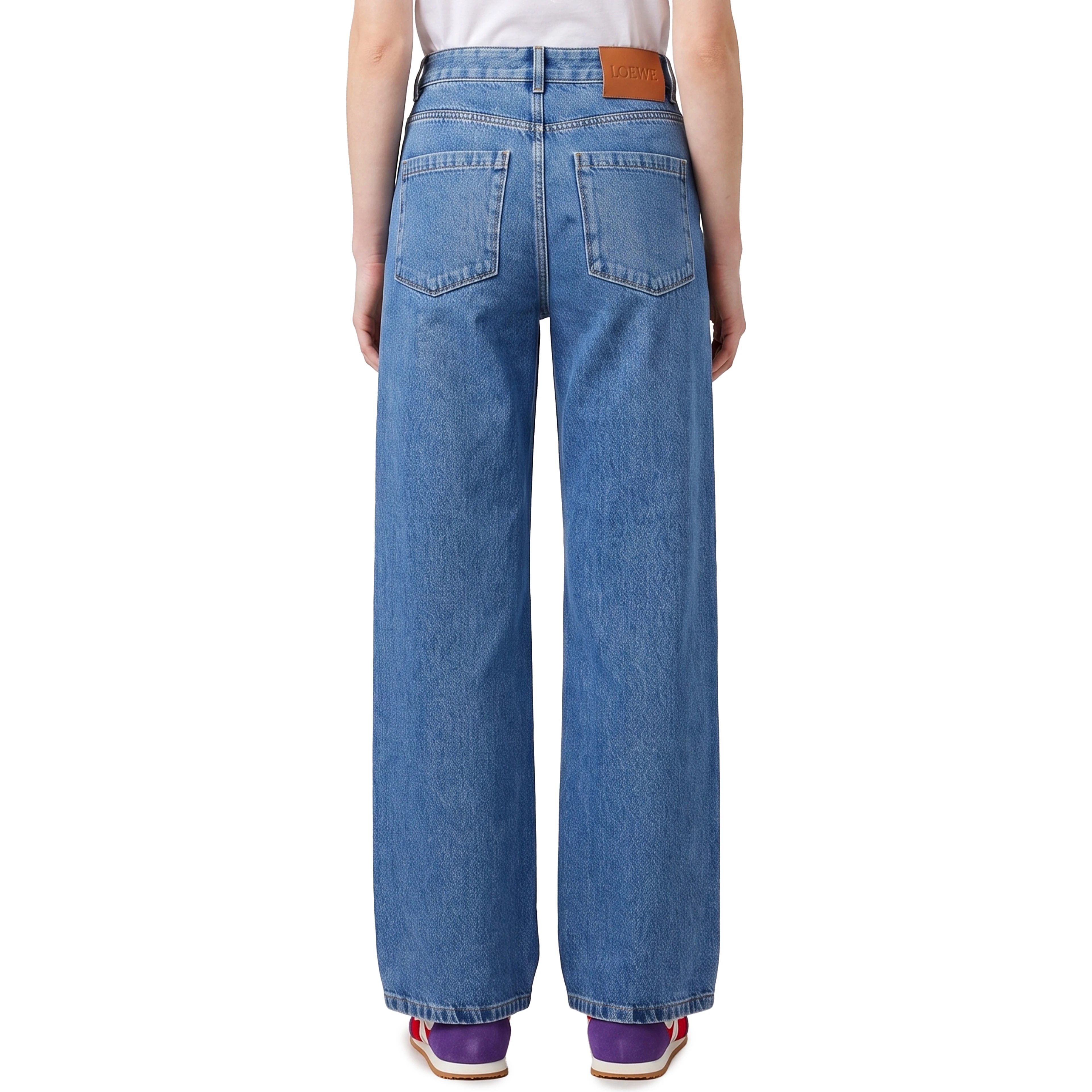 Anagram baggy jeans in denim