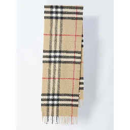 Check cashmere scarf
