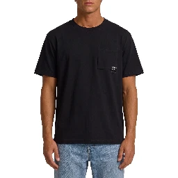 Black cotton T-shirt