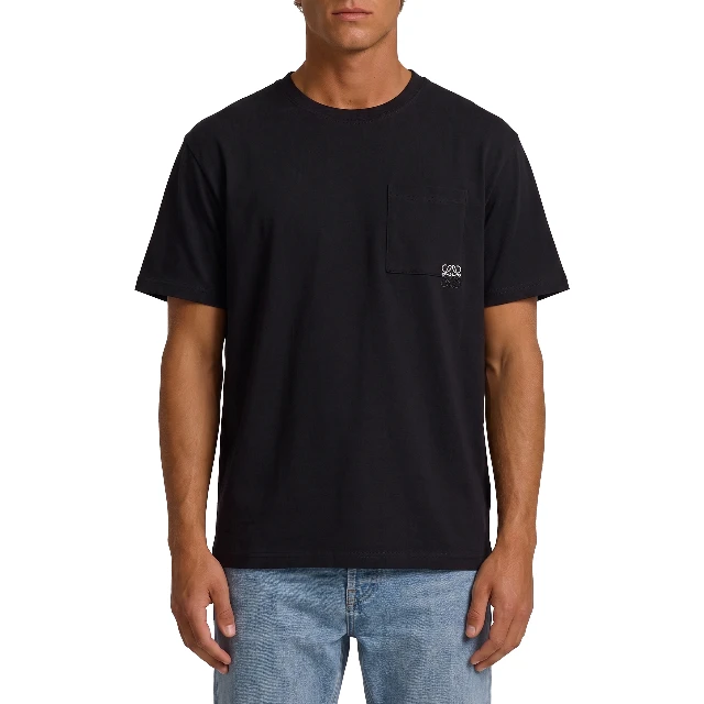 Black cotton T-shirt