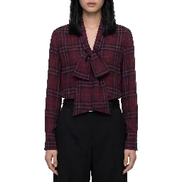 Rhiannon Check shirt with scarf