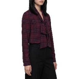 Rhiannon Check shirt with scarf