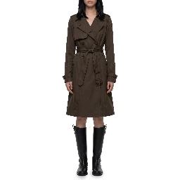 Long Pembury trench coat in gabardine