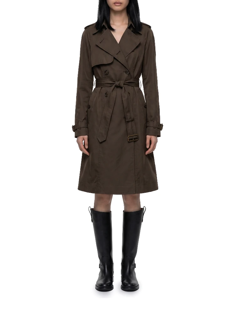 Long Pembury trench coat in gabardine