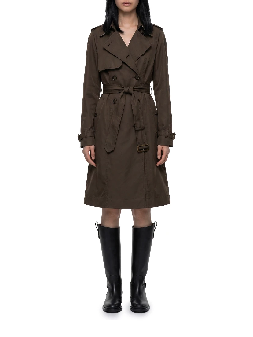 Long Pembury trench coat in gabardine