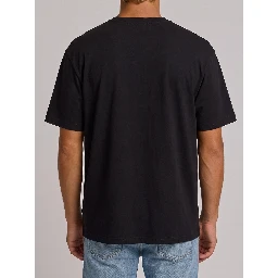 Black cotton T-shirt