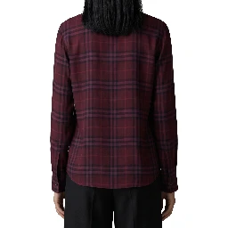 Rhiannon Check shirt with scarf