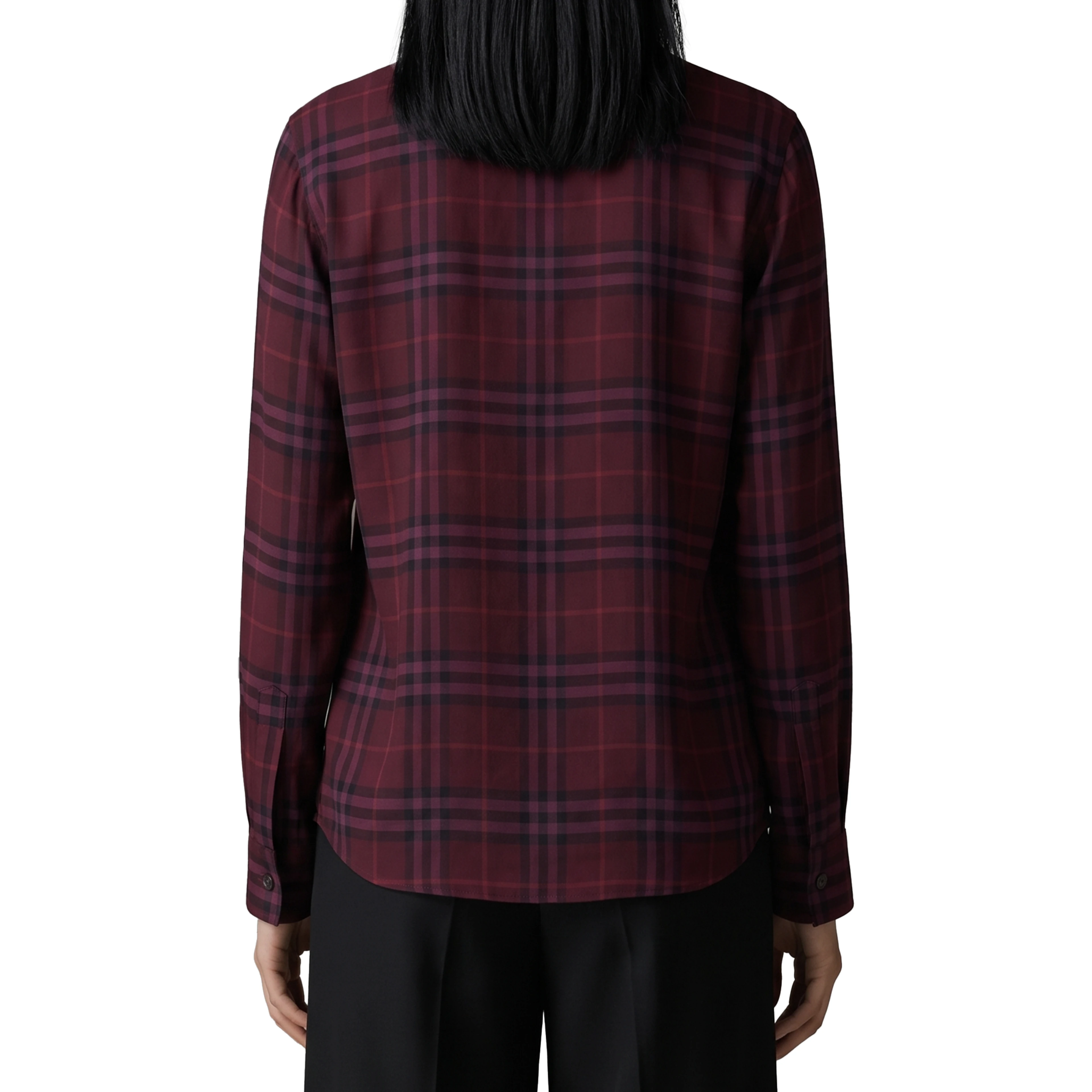 Rhiannon Check shirt with scarf