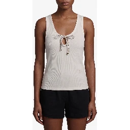 Tierra lace-up top