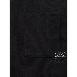 Black cotton T-shirt