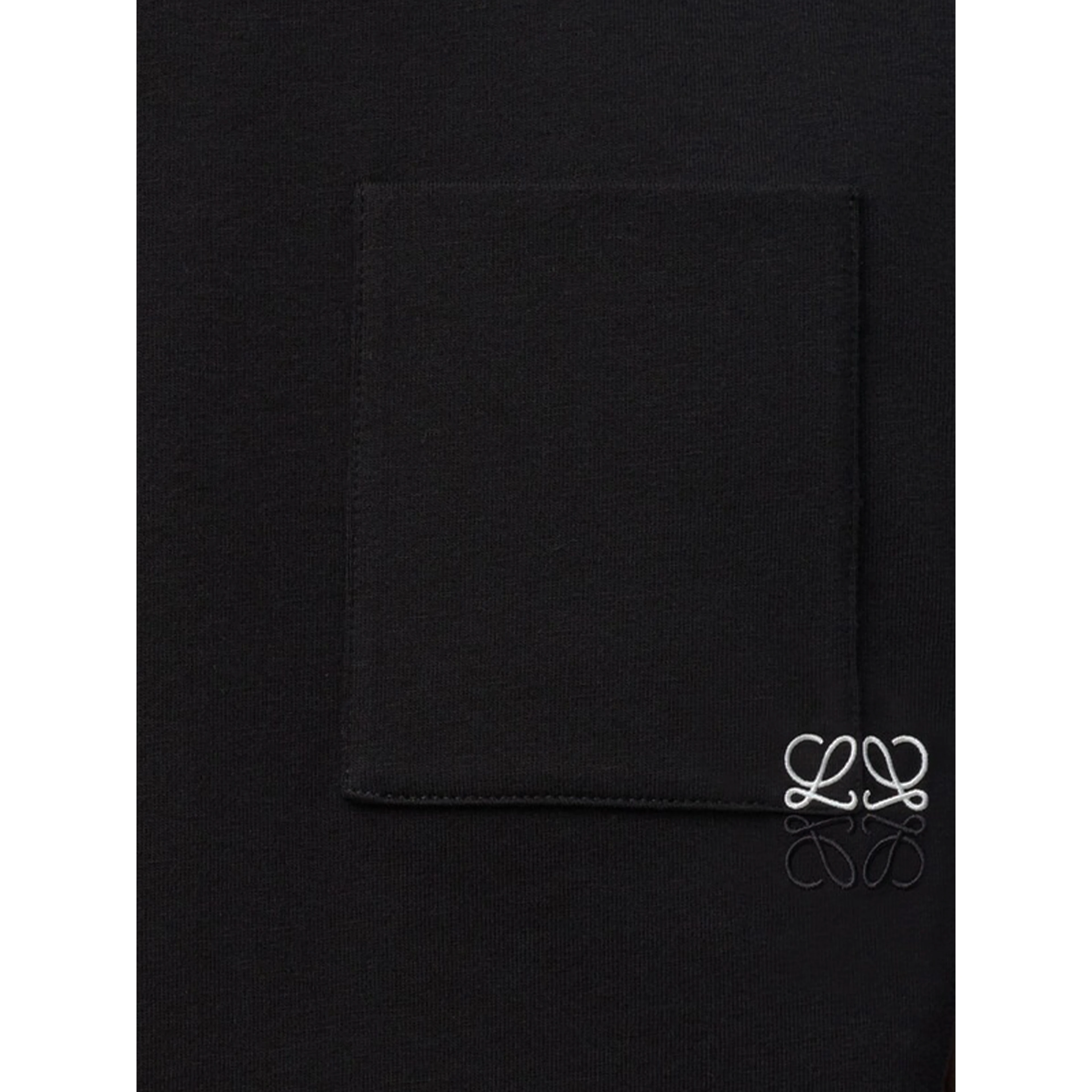 Black cotton T-shirt