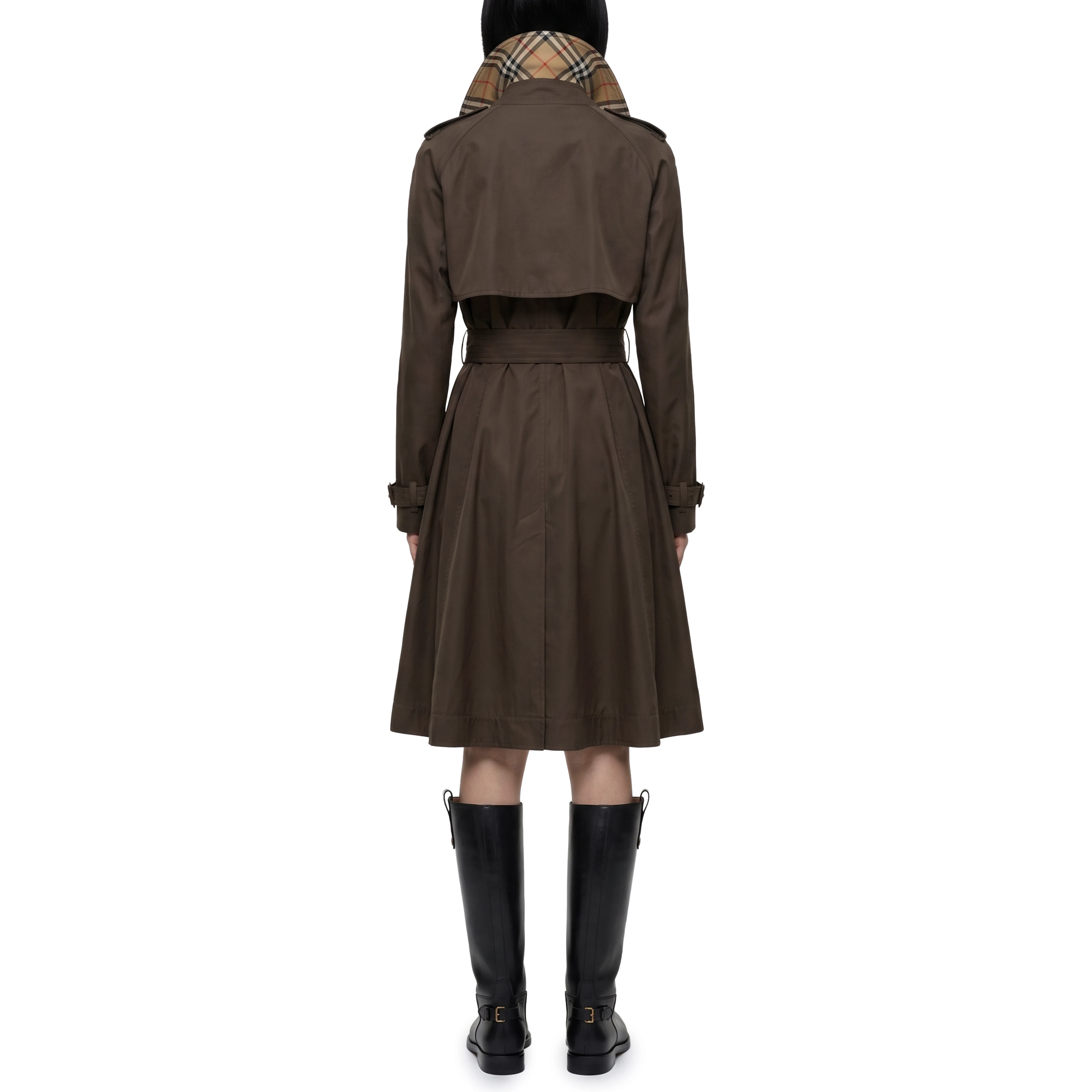 Long Pembury trench coat in gabardine