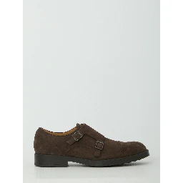 Monkstrap shoes in suede leather