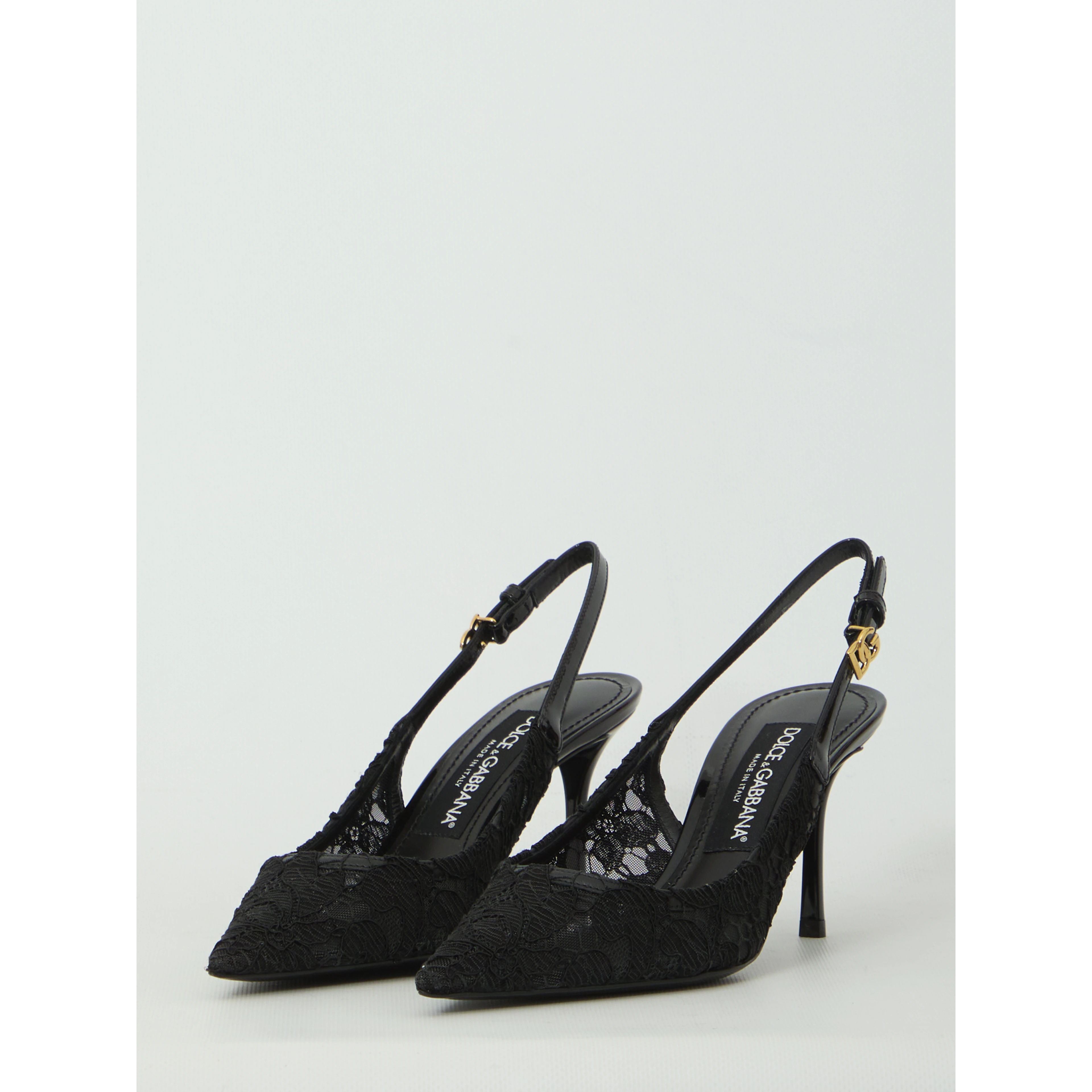 Taormina lace slingback pumps