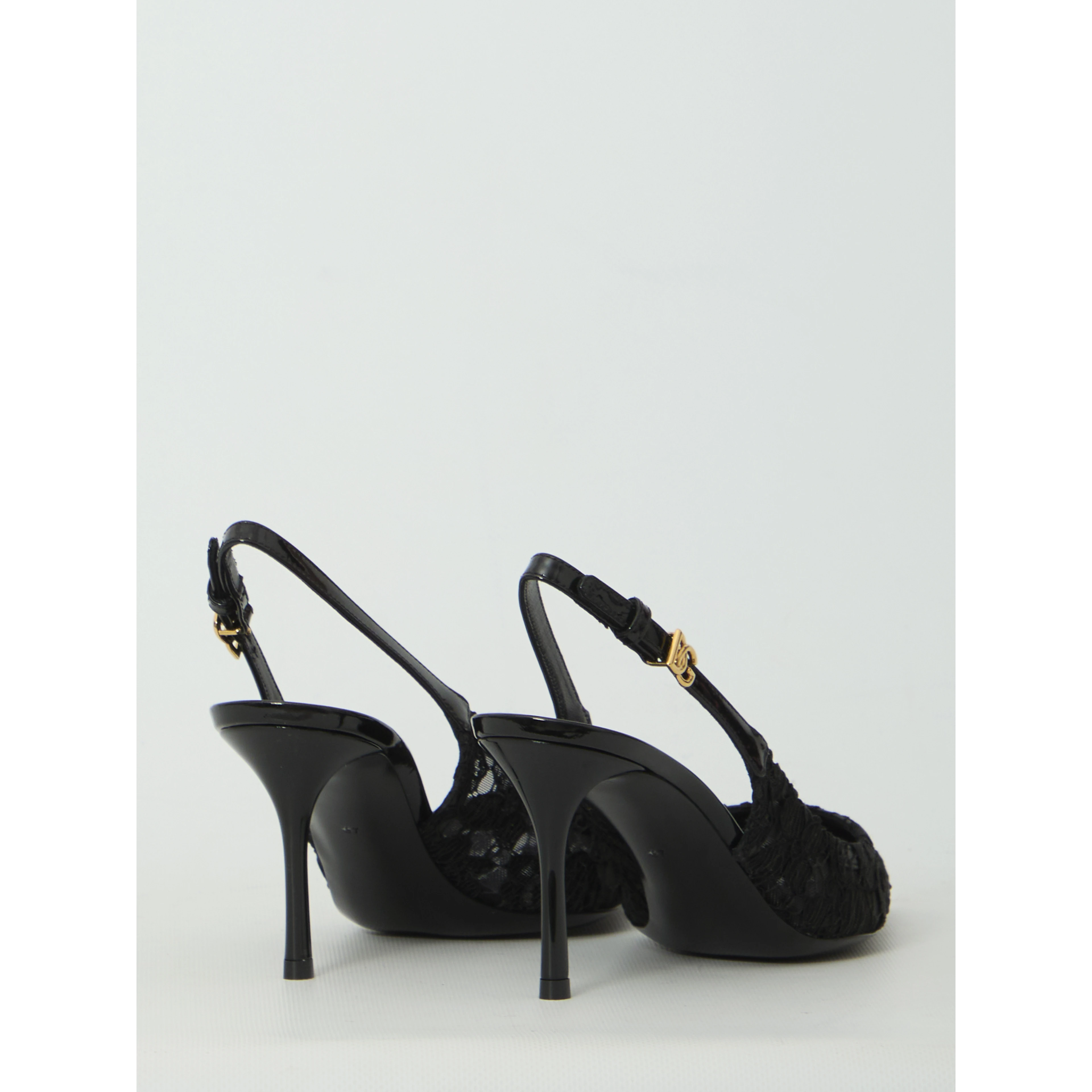 Taormina lace slingback pumps