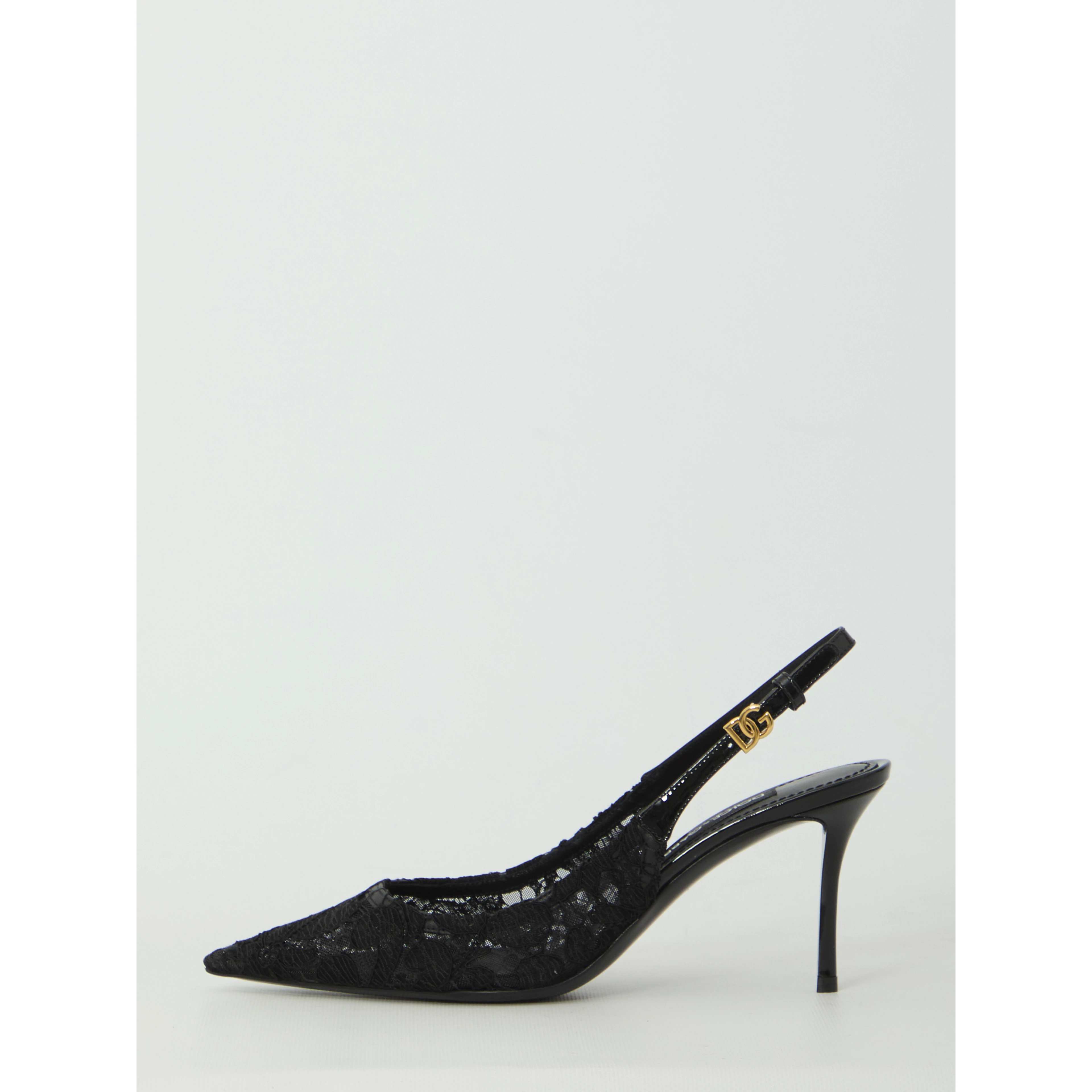 Taormina lace slingback pumps