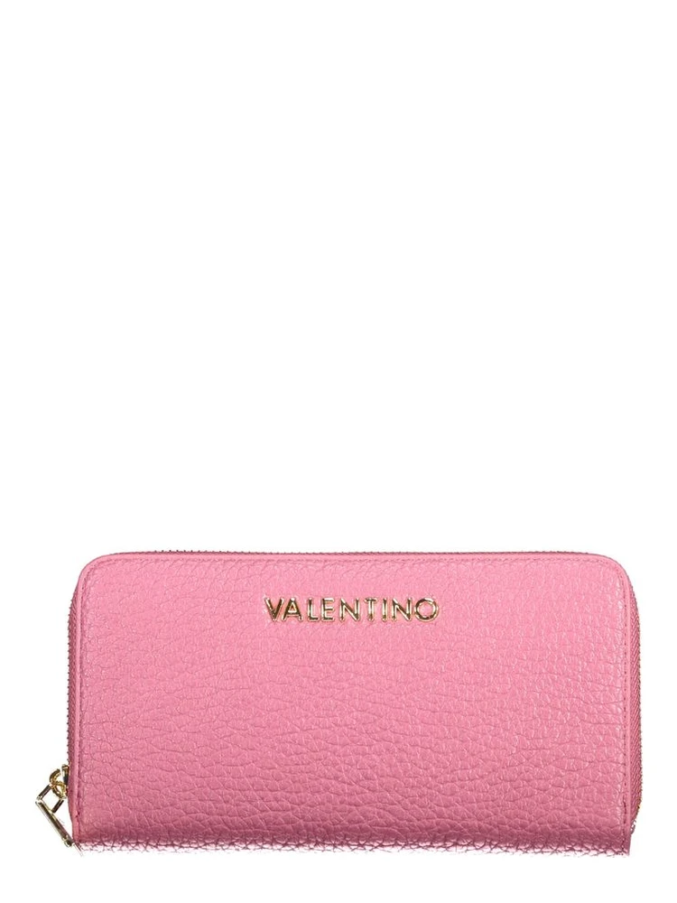 Pink Polyurethane Women's Wallet