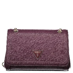Purple Polyethylene Women Handbag