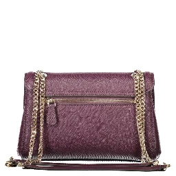 Purple Polyethylene Women Handbag