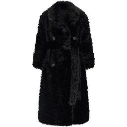 Black Polyester Coat