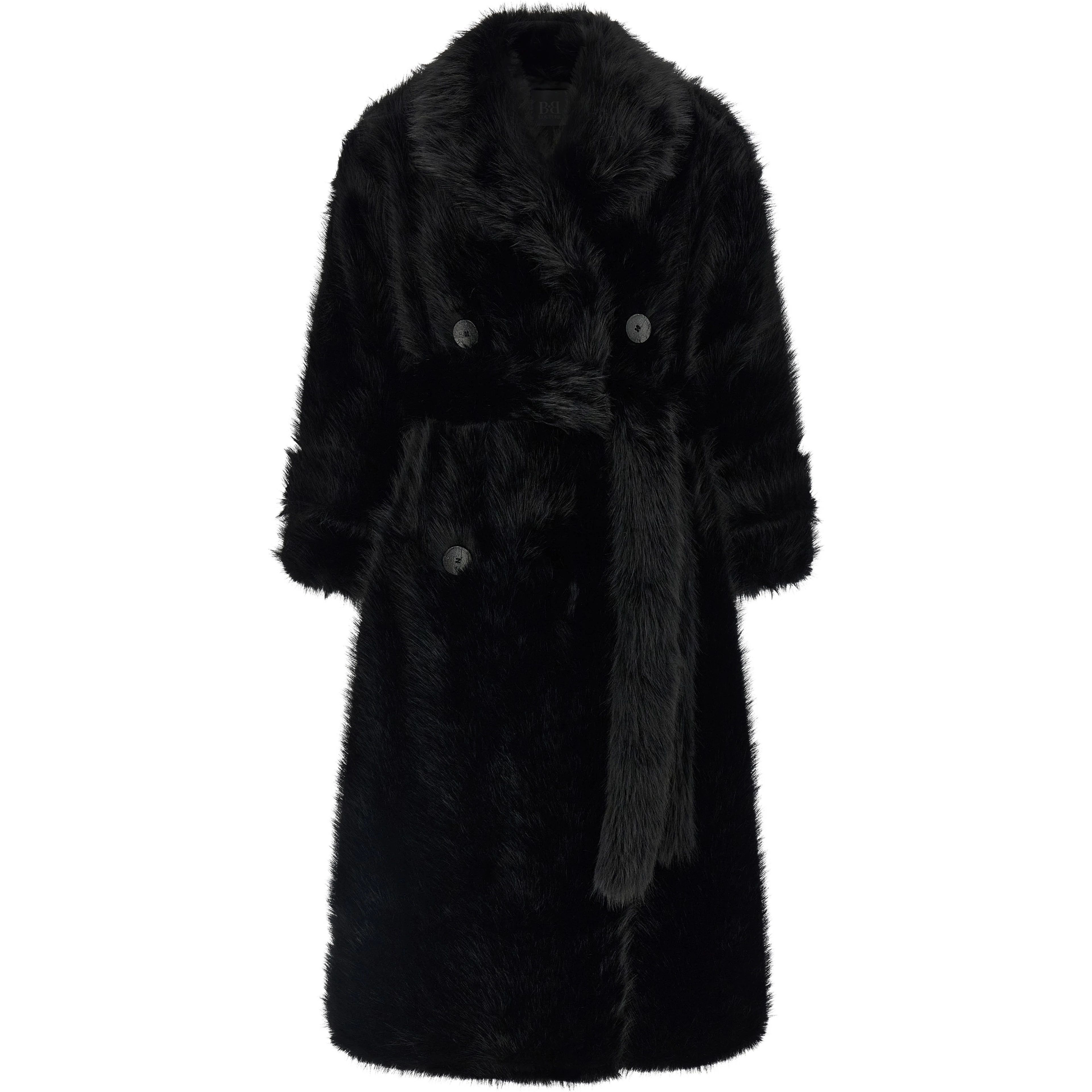 Black Polyester Coat