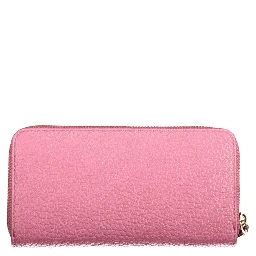 Pink Polyurethane Women's Wallet