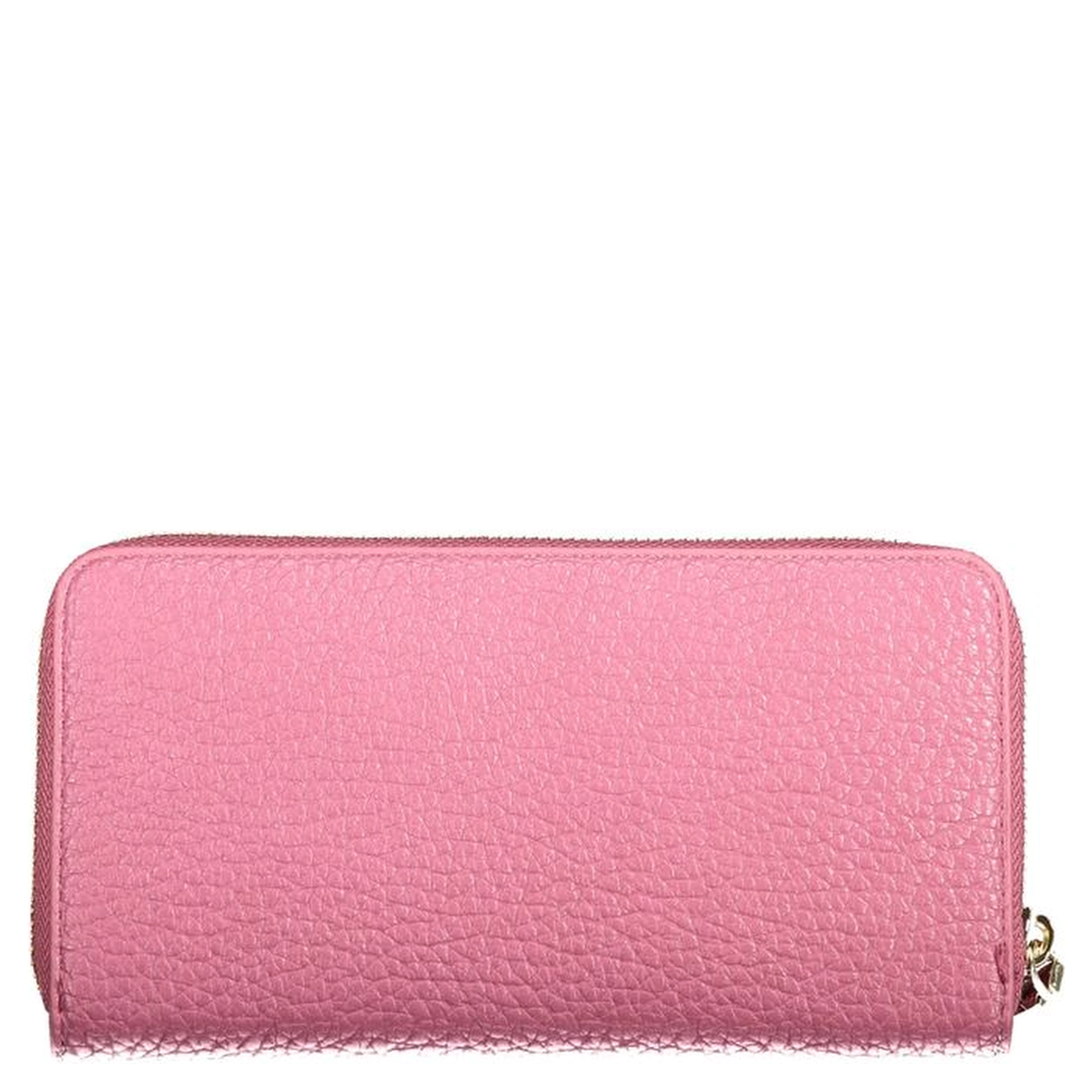Pink Polyurethane Women's Wallet