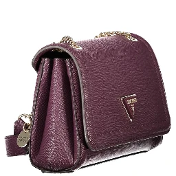Purple Polyethylene Women Handbag
